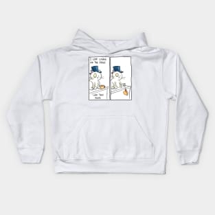 Dapper Cat - Living on the edge Kids Hoodie